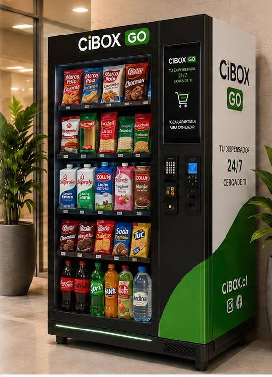 Kiosco Autónomo Compacto CIBOX GO Smart Cooler Digital